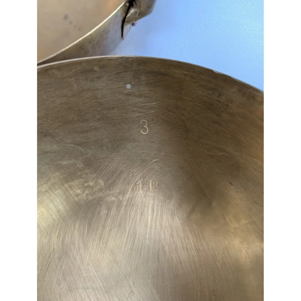 Vintage Brass Bowls with Handles Kadhai Indian Serving Dish‎ Home Decor